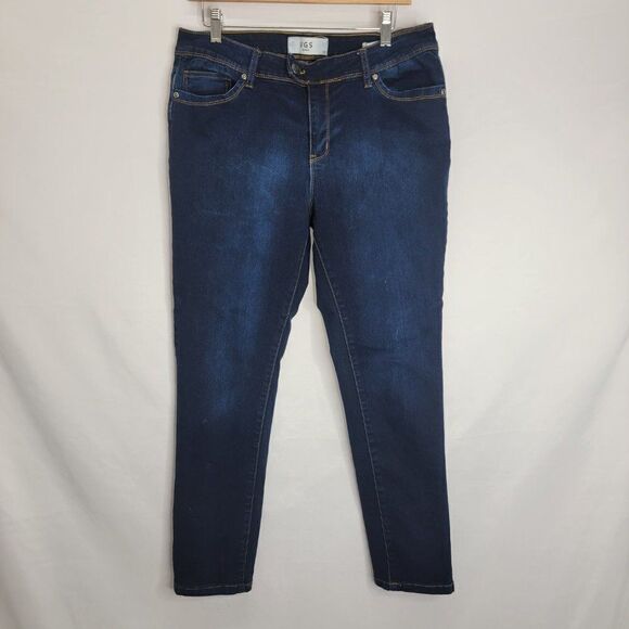 Vigoss VGS Dark Wash Skinny Cropped Denim Jeans - Picture 4 of 14